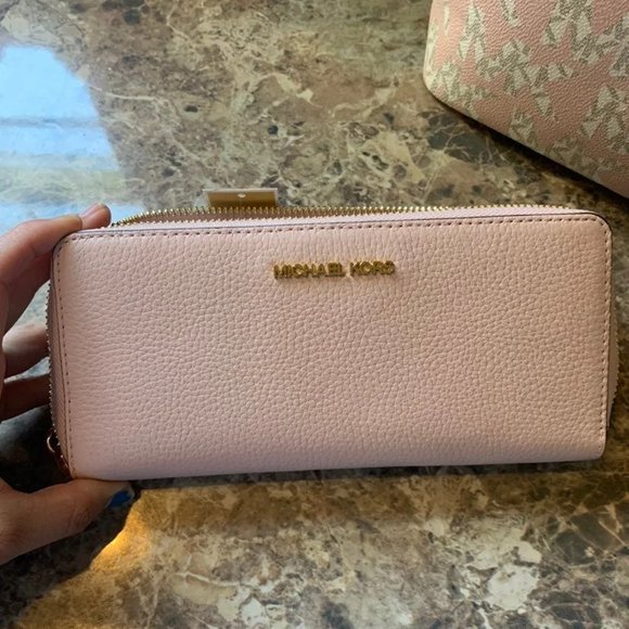 Michael Kors Tote Bag & Wallet Pink Gray main image 8